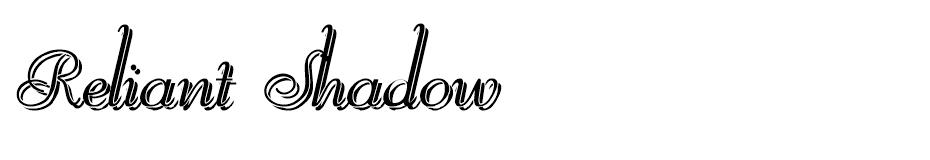Reliant Shadow font